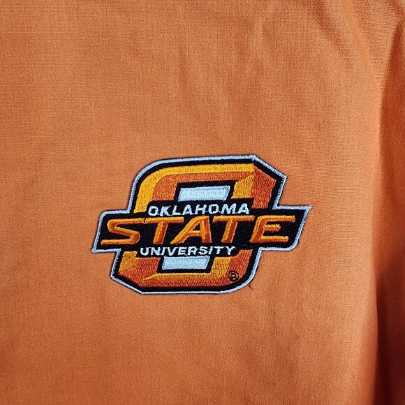 Landau Oklahoma State University Orange Scrub Lab Jacket Long Sleeve Size 2XL - Picture 3 of 10